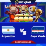 Soi kèo Argentina vs Cape Verde 05h00 ngày 04/7/2026 – World Cup 2026