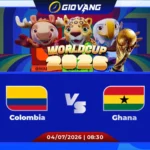 Soi kèo Colombia vs Ghana 08h30 ngày 04/7/2026 – World Cup 2026